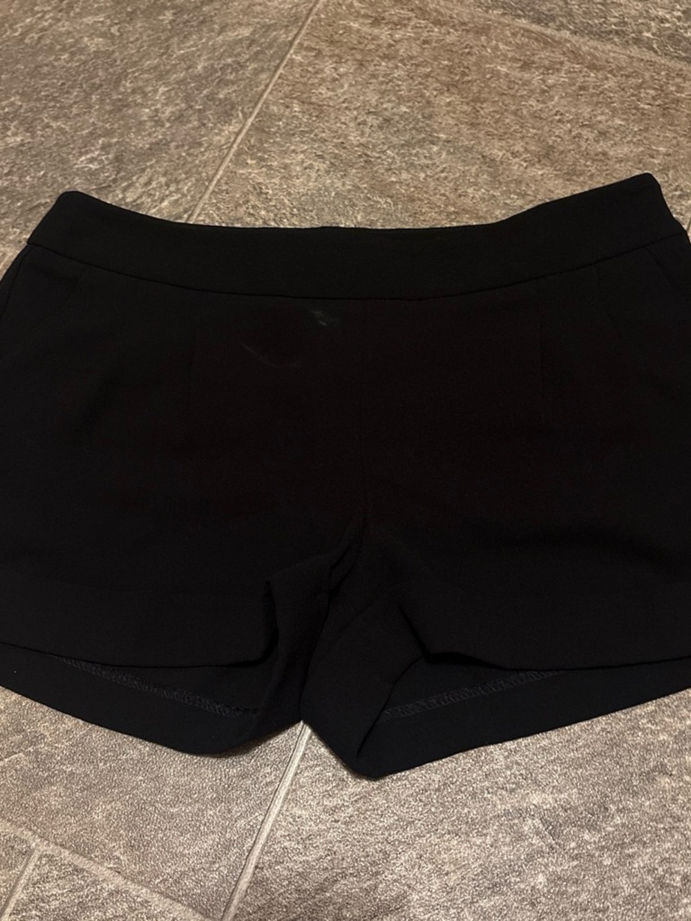 Express Black Low-Waist Dress Shorts